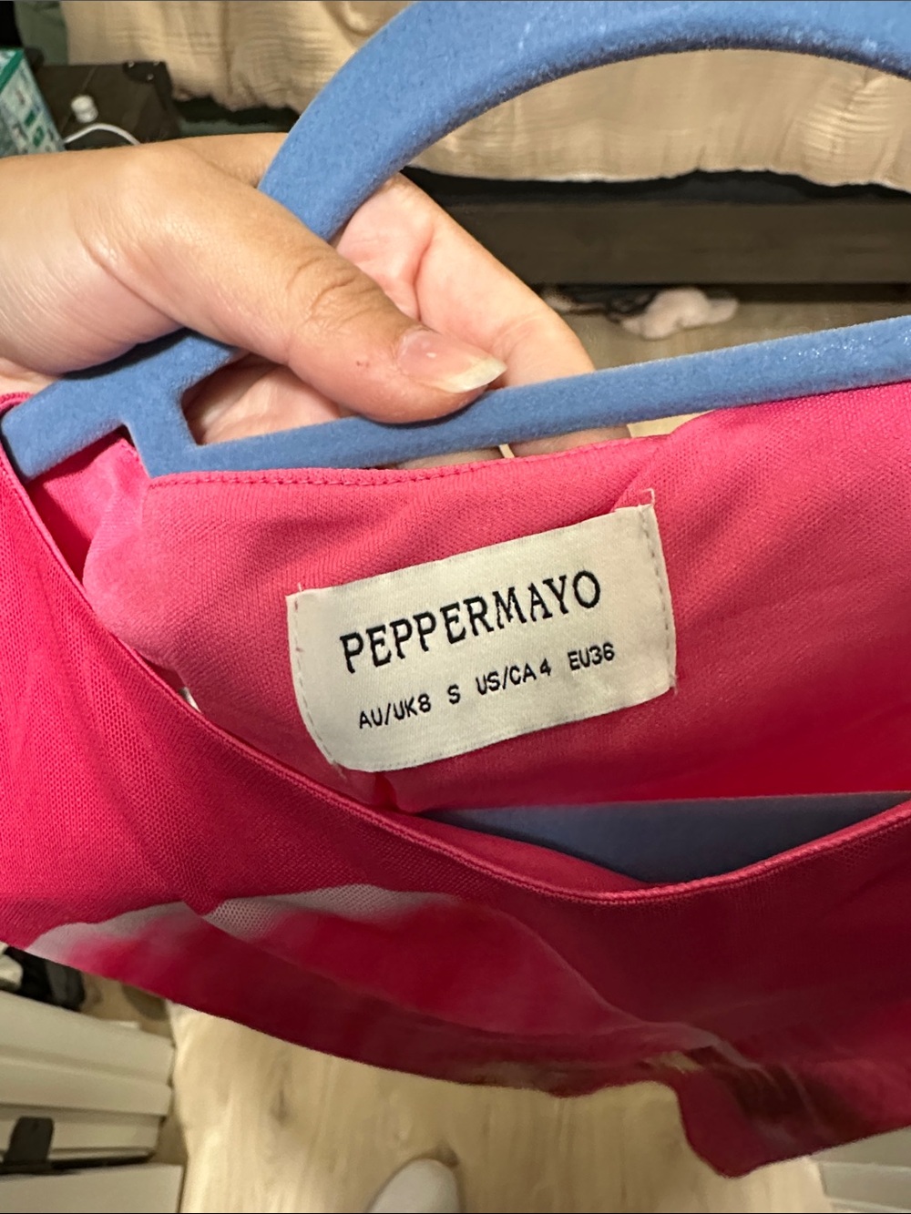 Peppermayo Hot Pink Floral Shift Dress - Picture 3 of 3
